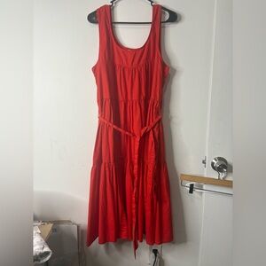 Roller Rabbit Vibrant Red Midi Dress